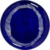 Serax Dinerbord Feast tableware by Ottolenghi Dark Blue Stripes White 22,5 cm