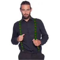 Folat Bretels Rendier Polyester Groen/rood One-size