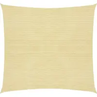 vidaXL Zonnezeil 160 g/m² 5x5 m HDPE beige