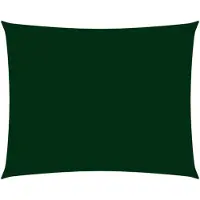 vidaXL Zonnescherm rechthoekig 3,5x4,5 m oxford stof donkergroen