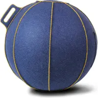 Vluv BOL VELT Zitbal - Jeans-Melange/Goud / 70-75cm