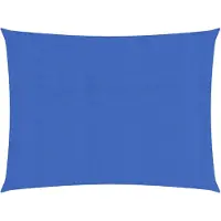 vidaXL Zonnezeil 160 g/m² 2,5x3,5 m HDPE blauw