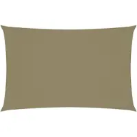 vidaXL Zonnescherm rechthoekig 2x5 m oxford stof beige