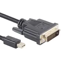 S-Impuls Mini DisplayPort 1.2 naar DVI kabel (4K 30 Hz) / zwart - 5 meter