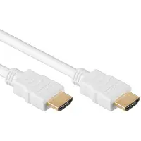 InLine HDMI kabel - versie 2.0 (4K 60Hz + HDR) - CU koper aders / wit - 0,50 meter