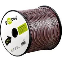 Goobay Luidspreker kabel (CCA) - 2x 4,00mm² / rood/zwart - 100 meter