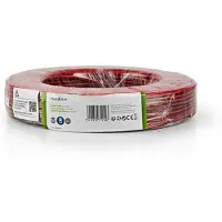 Nedis Luidsprekerkabel op rol | 100 meter (0.5 mm², Zwart)