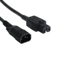 Bachmann C15 - C14 stroomkabel voor UPS/PDU | 3x 1,50mm (PVC) | zwart | 3 meter