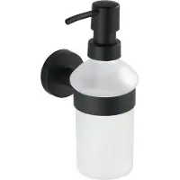 Wenko Zeepdispenser Bosio RVS zwart mat - Zeeppompje