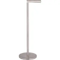 Wenko Toiletrolhouder 2-in-1 RVS mat - Reserverolhouder - Toiletpapier houder vrijstaand - WC Rolhouder staand