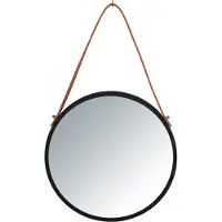 Wenko Borrone opmaakspiegel wand ø30cm zwart