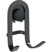 Wenko Wandhaak dubbel Classic Plus Black mat zwart, 2 stuks - Handdoekhaakjes
