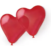Amscan Hart ballon Ø 40 cm - rood - Set-10
