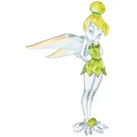 Enesco Tinker Bell Crystal 9.5 Cm Veelkleurig Kinderen