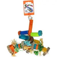 Birrdeeez Bird Toy Small Wood Rope Bt-014