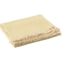 Dulaire Plaid Katoen Geel 170x130 cm