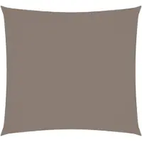 vidaXL Zonnescherm vierkant 4,5x4,5 m oxford stof taupe