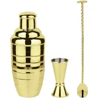 Paderno Cocktailset Starter Mirror Gold (Set van 3)