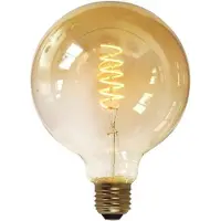 Freelight E27 7Watt Led Gold 125mm incl. Stappen Dimmer