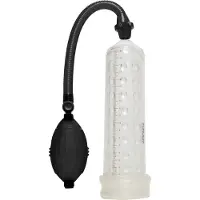 ToyJoy Manpower POWER MASSAGE PUMP W. SLEEVE CLEAR - Penispomp
