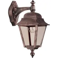 LCD Wandlamp buiten TOULOUSE, dimbaar, zwart, Aluminium, Antiek