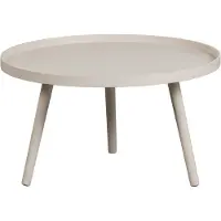 Woood Mesa Bijzettafel L - Hout - Antique Beige - 34x60x60