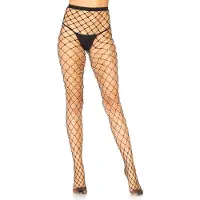 HANCA Faux pearl fence net tights