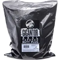 XR Brands Gigantor XXXL Tapered Butt Plug - Black