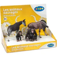Papo Wild Life Display Doos Wilde Dieren 1 (4 Fig) 80000