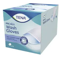 Tena ProSkin Wash Gloves met Plastic Voering | 175 stuks