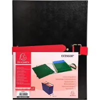 Exacompta Extensor Balacron - Map met uitrekbare rug en klep - 24x32 cm - Zwart - 22001E
