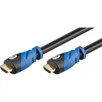 Goobay 0,5m Premium Hoge Snelheid HDMI kabel met Ethernet, 4K (2160p), 18Gb/s, vergulde contacten