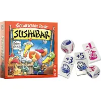 999 Games - Geharrewar in de Sushibar - Snel dobbelspel voor het hele gezin - Gezelschapsspel - Familiespel - Klein cadeautje - bevat spelregels in NL en EN en FR