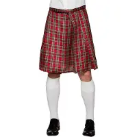 GoDan S.A kilt Mr Tartan heren rood one size