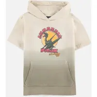 Difuzed Jurassic Park Kinder hoodie/trui -Kids 158/164- Dip-Dye Isla Nublar '93 Creme/Groen