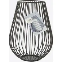 Point-Virgule - Wire Kaarshouder zwart h23cm