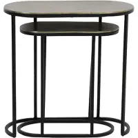 Light & Living bijzettafel bocov 53x26x53cm - set van 2