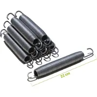 Etan Universele Trampoline Veren - Premium - Lengte 22 cm - Set van 50 stuks - Hoge Kwaliteit Trampoline Veer 220 mm - Roestbestendig - Met Zink Verwerkt