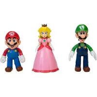 JAKKS Pacific -PACK 3 FIGURINES MUSHROOM KINGDOM-10CM