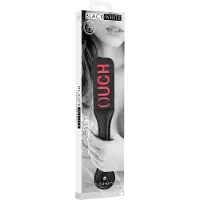 Ouch! Kunstlederen Ouch Paddle - Zwart