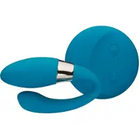 LELO Tiani Duo - vibrerend duo-ei voor koppels - siliconen - blauw
