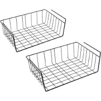 Metaltex - Kasthangmanden Babette - Set van 2 hangmanden - 40 cm - Ophangen zonder boren - Zwart