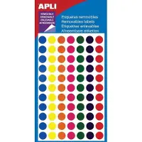APLI verwijderbare etiketten cirkel 8 mm (b x h), 308 stuks - 12 stuks
