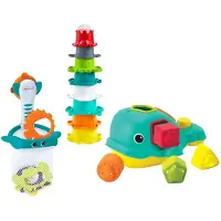 Infantino Jeu d'éveil Coffret de bain orque 17 pièces