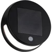Paulmann LED solar-wandlamp Helena met sensor, zwart, Kunststof, Modern, solar buitenlamp
