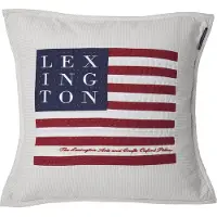 Lexington Icons Arts & Crafts kussenhoes 50x50 cm Beige-white