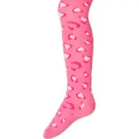 Ewers Kindermaillot Roze met Wildlifeprint in vorm van hartjes - 134/146