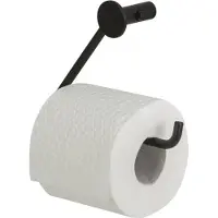 Tiger Toiletrolhouder Porto Zonder Klep Zwart