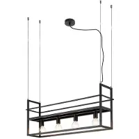 LINDBY Hanglampe , Grisela, dimbare, Zwart, Woonkamer, Metaal, Modern