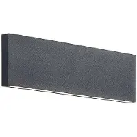 LINDBY LED-wandlamp Ignazia, dimbaar, zwart, Woon-/ Eetkamer, metaal, Modern, LED wandlamp